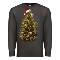 Smoke Skeleton merry christmas tree Premium Sweatshirt - RanaPortraitStore
