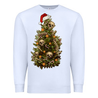 White Skeleton merry christmas tree Premium Sweatshirt - RanaPortraitStore