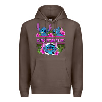 Coffee preview flower stitch kindergarten Premium Hoodie - AdoDesignShop