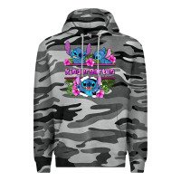 Slate Camo preview flower stitch kindergarten Premium Hoodie - AdoDesignShop