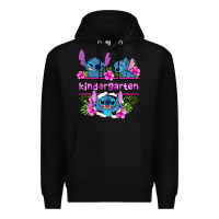 Black preview flower stitch kindergarten Premium Hoodie - AdoDesignShop