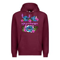 Burgundy preview flower stitch kindergarten Premium Hoodie - AdoDesignShop