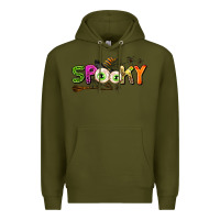 Army Green spooky Premium Hoodie - AdoDesignShop