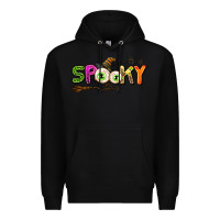 Black spooky Premium Hoodie - AdoDesignShop