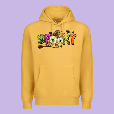 Spooky Premium Hoodie Designed By Adodesignshop