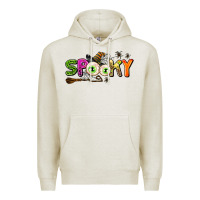 Oatmeal Heather spooky Premium Hoodie - AdoDesignShop