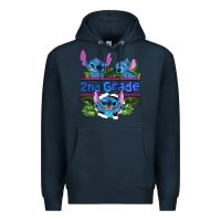 Navy preview flower stitch 2nd grade Premium Hoodie - AdoDesignShop