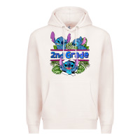 Pale Pink preview flower stitch 2nd grade Premium Hoodie - AdoDesignShop