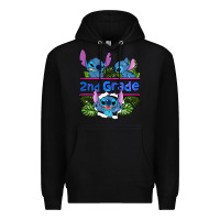 Black preview flower stitch 2nd grade Premium Hoodie - AdoDesignShop