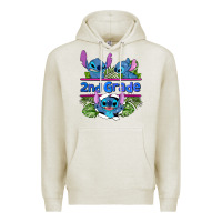 Oatmeal Heather preview flower stitch 2nd grade Premium Hoodie - AdoDesignShop