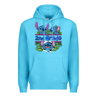 Ocean Blue preview flower stitch 2nd grade Premium Hoodie - AdoDesignShop