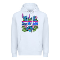 White preview flower stitch 2nd grade Premium Hoodie - AdoDesignShop