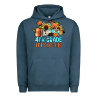 Pigment Midnight Navy 4th grade let's do this Urban Hoodie - JahusDesignShop