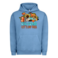 Pigment Pebble Blue 4th grade let's do this Urban Hoodie - JahusDesignShop