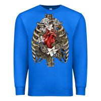 True Royal Skeleton Rib Cage Heart Premium Sweatshirt - RanaPortraitStore