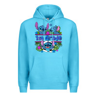 Ocean Blue preview flower stitch 1st grade Premium Hoodie - AdoDesignShop