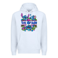 White preview flower stitch 1st grade Premium Hoodie - AdoDesignShop