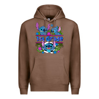 Chestnut preview flower stitch 1st grade Premium Hoodie - AdoDesignShop