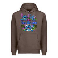 Coffee preview flower stitch 1st grade Premium Hoodie - AdoDesignShop