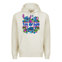 Oatmeal Heather preview flower stitch 1st grade Premium Hoodie - AdoDesignShop