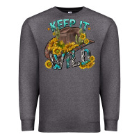 Charcoal Heather keep it wild tbw Premium Sweatshirt - texasbilliewilder