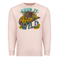 Pale Pink keep it wild tbw Premium Sweatshirt - texasbilliewilder