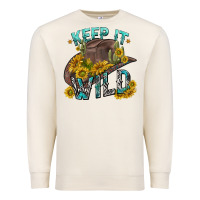 Sandshell keep it wild tbw Premium Sweatshirt - texasbilliewilder
