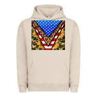 Pigment French Oak american sunflower and camouflage Urban Hoodie - AdoDesignShop