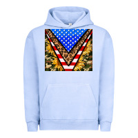 Pigment Grape Ice american sunflower and camouflage Urban Hoodie - AdoDesignShop