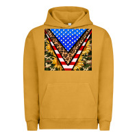Pigment Peanut Butter american sunflower and camouflage Urban Hoodie - AdoDesignShop