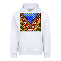 White american sunflower and camouflage Urban Hoodie - AdoDesignShop
