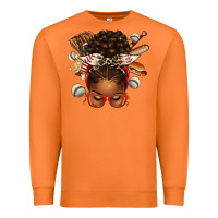 Carrot baseball afro messy bun Premium Sweatshirt - texasbilliewilder