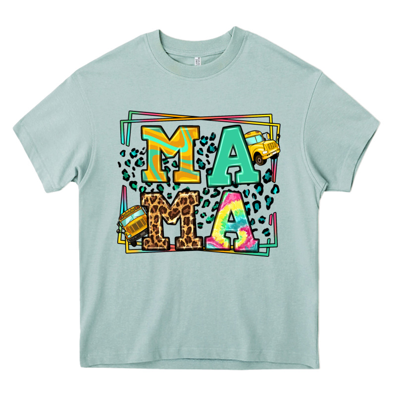 School Bus Driver Mama Mother's Day Heavy Core Tee by LillyAllenDesigns | Teevron