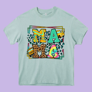 School Bus Driver Mama Mother's Day Heavy Core Tee Designed By Lillyallendesigns