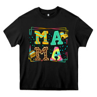 Black School bus driver mama Mother's day Heavy Core Tee - LillyAllenDesigns