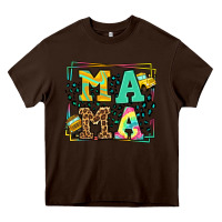 Chocolate Brown School bus driver mama Mother's day Heavy Core Tee - LillyAllenDesigns