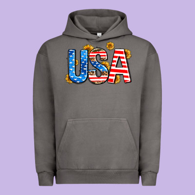 Usa Sunflower Urban Hoodie Designed By Adodesignshop