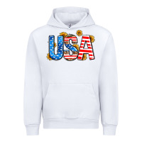White usa sunflower Urban Hoodie - AdoDesignShop
