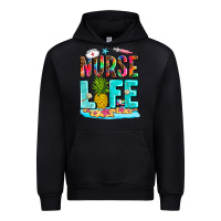 Black nurse life summer Urban Hoodie - AdoDesignShop