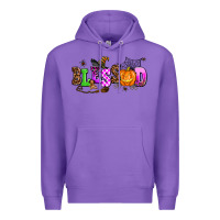 Purple halloween blessed Premium Hoodie - AdoDesignShop