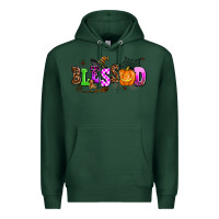 Sports Green halloween blessed Premium Hoodie - AdoDesignShop