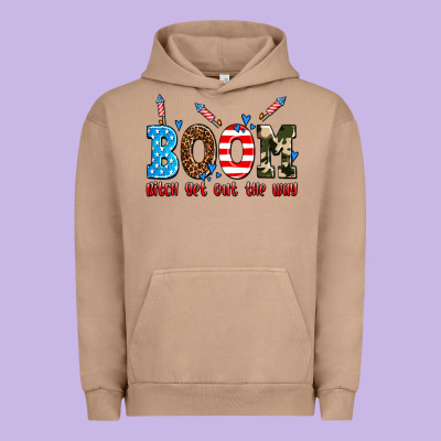 Boom Bitch Get Out The Way Urban Hoodie Designed By Adodesignshop
