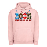 Pigment Salmon boom bitch get out the way Urban Hoodie - AdoDesignShop