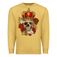 Antique Gold Skull King Premium Sweatshirt - RanaPortraitStore