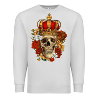 Dove Grey Skull King Premium Sweatshirt - RanaPortraitStore