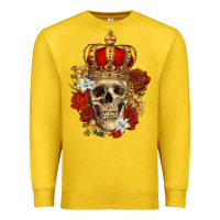 Lemon Skull King Premium Sweatshirt - RanaPortraitStore