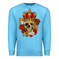 Ocean Blue Skull King Premium Sweatshirt - RanaPortraitStore