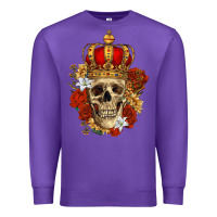 Purple Skull King Premium Sweatshirt - RanaPortraitStore