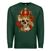 Sports Green Skull King Premium Sweatshirt - RanaPortraitStore