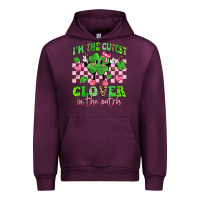 Mauve Wine i'm the cutest clover in the patch Urban Hoodie - Artiststas